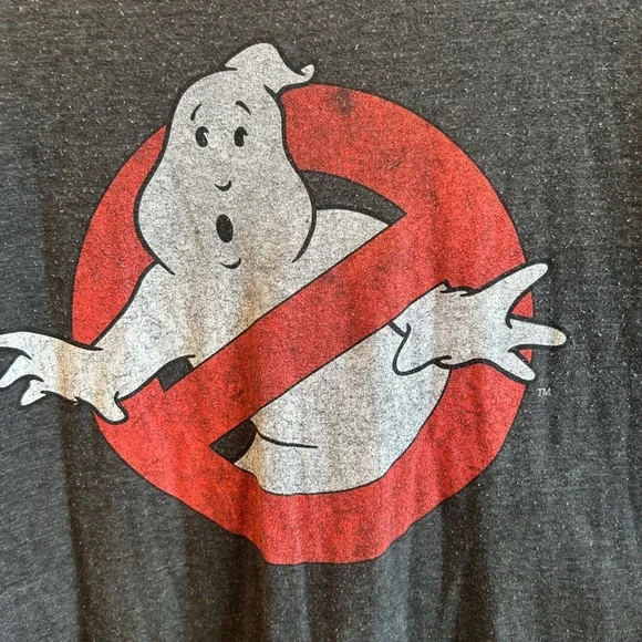 Ghostbusters‎ Mens XL Mad Engine Graphic T-Shirt Heather Charcoal Logo Tee - Picture 3 of 4